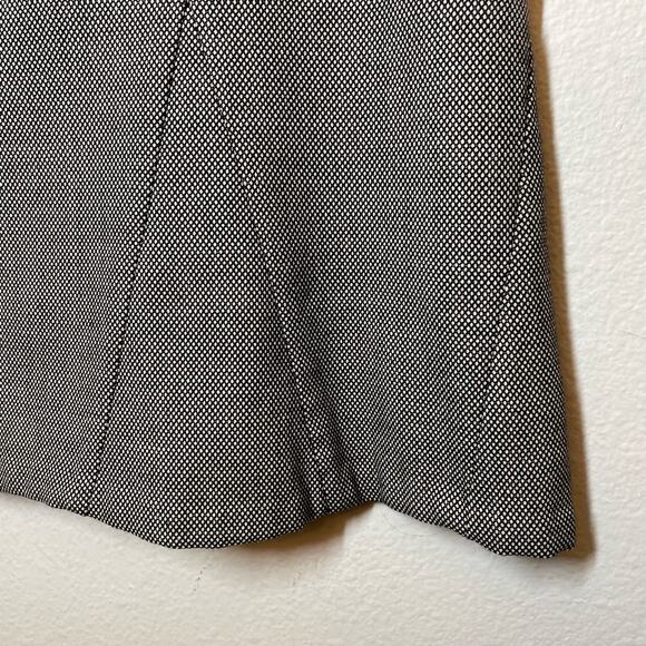 Ashley Fogel Wool Blend Midi Skirt Size 10 Micro Dot Classic Professional - Picture 3 of 7